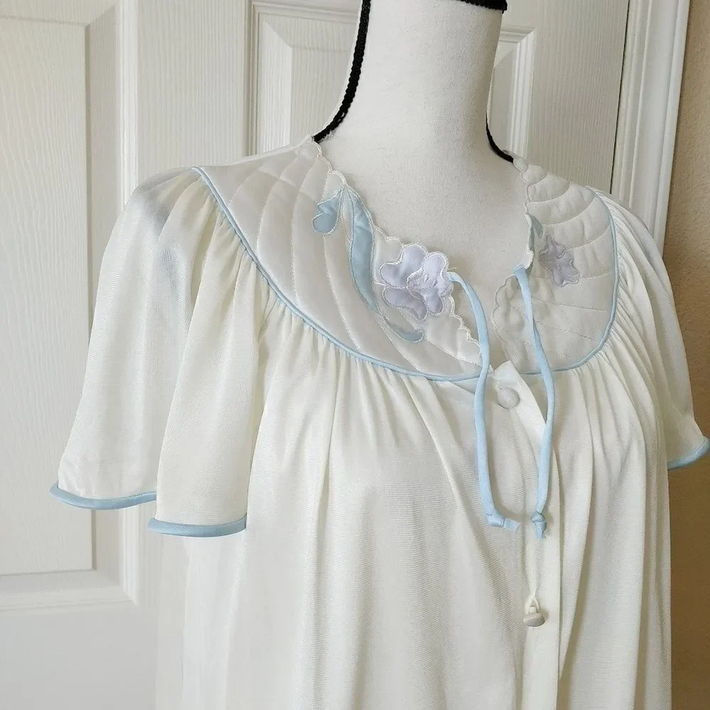 Rare vintage 70s button up PJ top sz S NWT - Picture 2 of 6